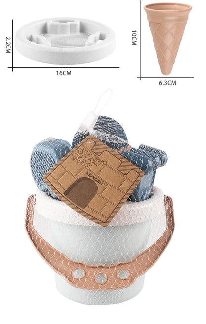 9 pieces beach toys beach bucket set A bucket, filter, accessories for homemade ice cream Can make ice ball Beach travel to    Your Coastal Marketplace | Shoreshopper.com