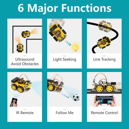 ESP32 Smart Robot Car Kit  Remote Control Car for Arduino Programming Project STEM Education Science Coding Kit - ShoreCo.Shop