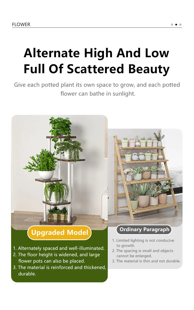 Plant Stand and Flower Stand Storage Shelf 4/5/6 Tier Flower Shelf Planter Rack Storage Organizer Display Indoor Garden Balcony    Home Decor Supply | Online Retail | ShoreShopper.com