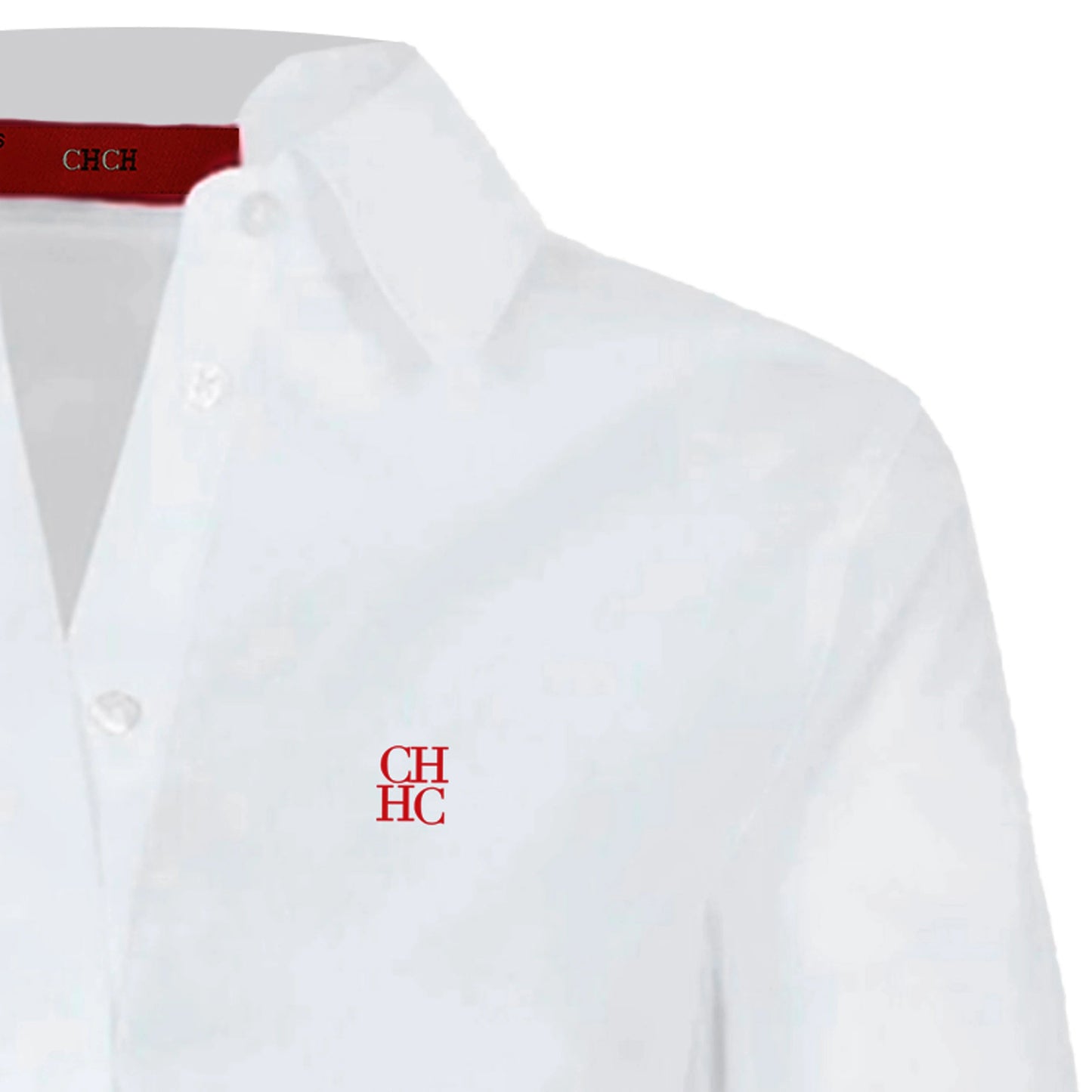 CH Women's Clothing -Women's White Button Down Shirt CHHC Logo Embroidered Long Sleeve Casual Formal Office Blouse Top    Your Coastal Marketplace | Shoreshopper.com