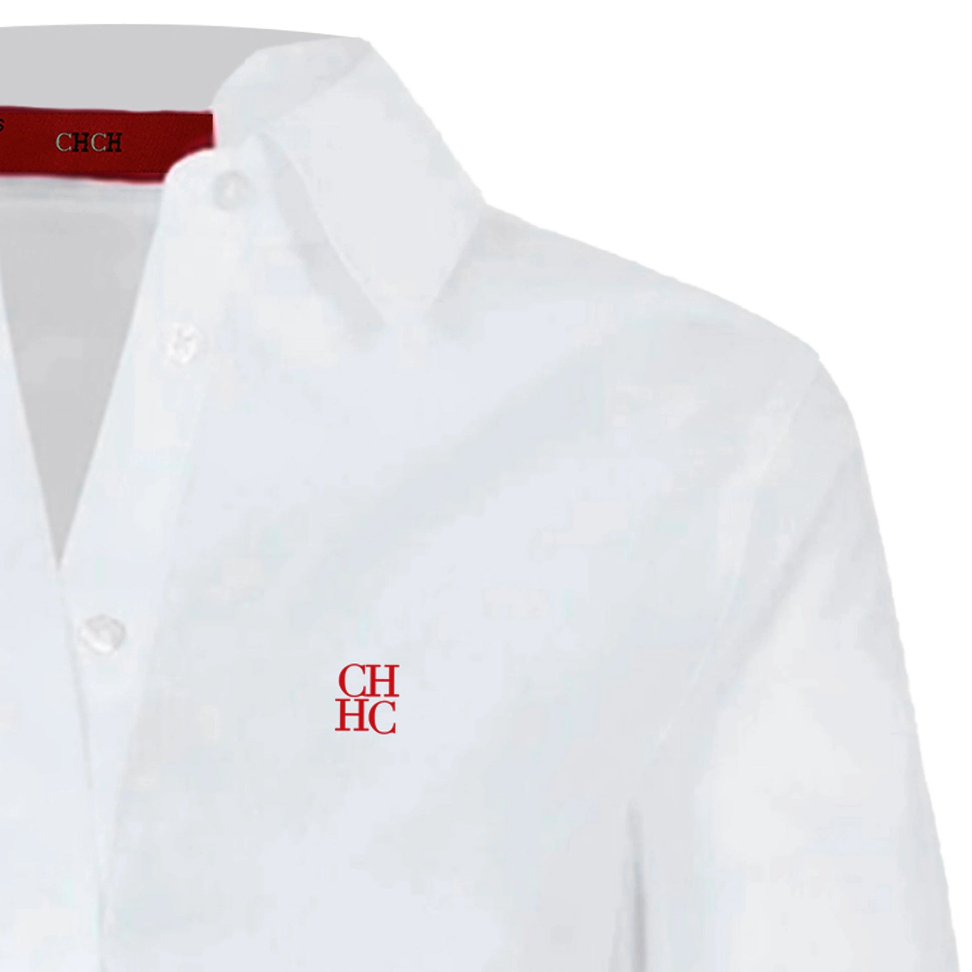 CH Women's Clothing -Women's White Button Down Shirt CHHC Logo Embroidered Long Sleeve Casual Formal Office Blouse Top    Your Coastal Marketplace | Shoreshopper.com