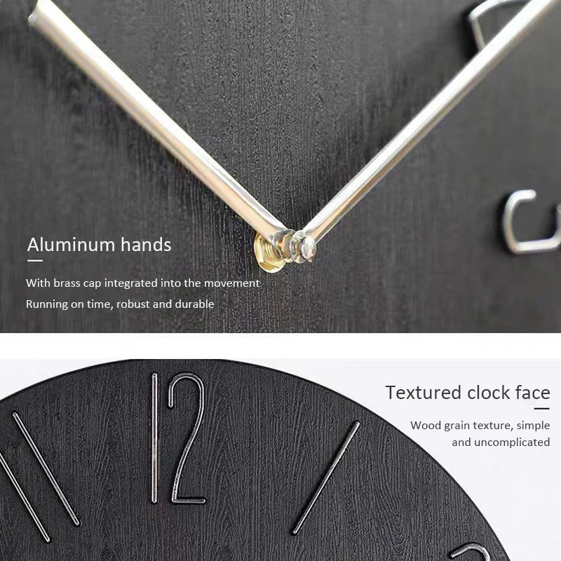 Nordic Style Home Wall Clock No Second Hand Simple Quartz 30"    Home Decor Supply | Online Retail | ShoreShopper.com
