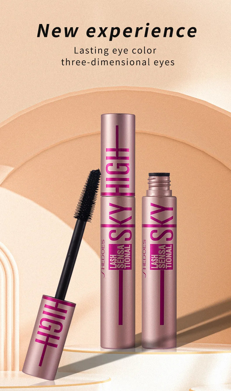 4D Mascara Lengthening Waterproof Thick Curling Lasting Eyelash Extension Black Mascara Natural Eyelash Enhance Cosmetics Makeup - ShoreCo.Shop