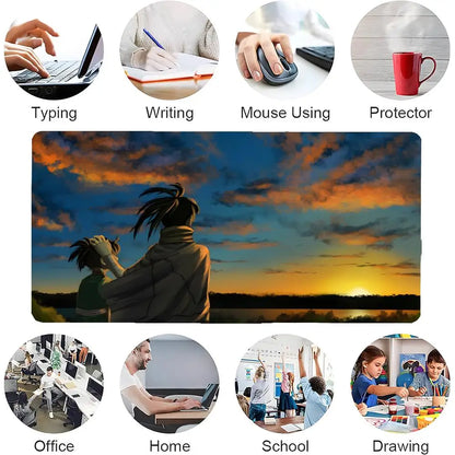 Anime The L-Legend Of Dororo And Hyakkimaru Mouse Pad Mousepad Large Gaming LockEdge Thickened Computer Keyboard Table Desk Mat - ShoreCo.Shop