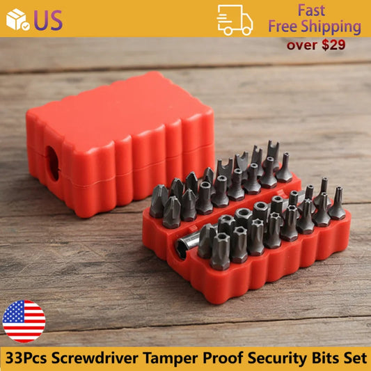 33Pcs With Magnetic Extension Bit Holder Torx Hex Star Spanner woodworking Tools Screwdriver Tamper Proof Security Bits Set    Home Decor Supply | Online Retail | ShoreShopper.com