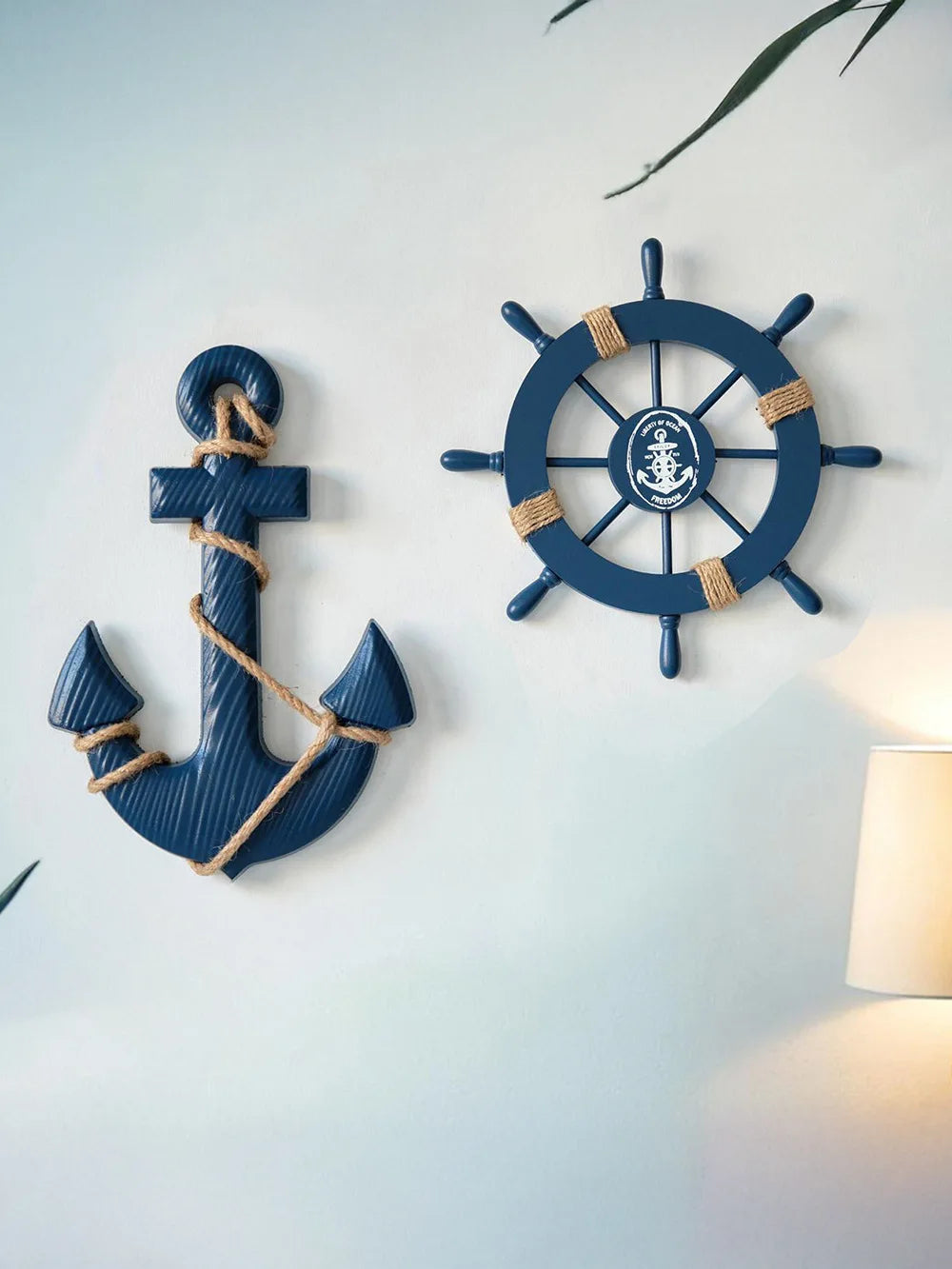 Mediterranean Style Wooden Ship Anchor Decorative Hanging Piece - Ocean Theme Room Wall Decor Photo Wall Accessories    Your Coastal Marketplace | Shoreshopper.com