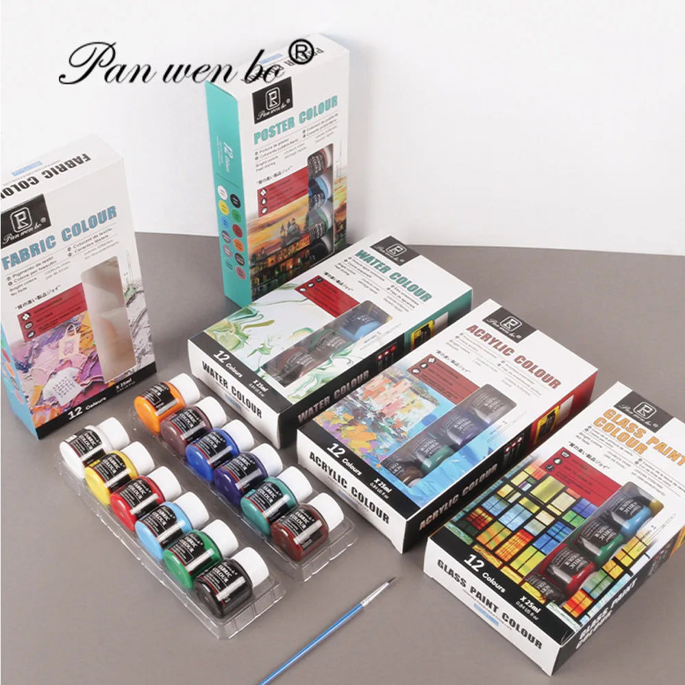 Acrylic Paint Set 6/12 Colors 25ml,Water-Proof Portable Art Rich Pigments for DlY Craft,Drawing,Painting,Canvas, Rock    Home Decor Supply | Online Retail | ShoreShopper.com