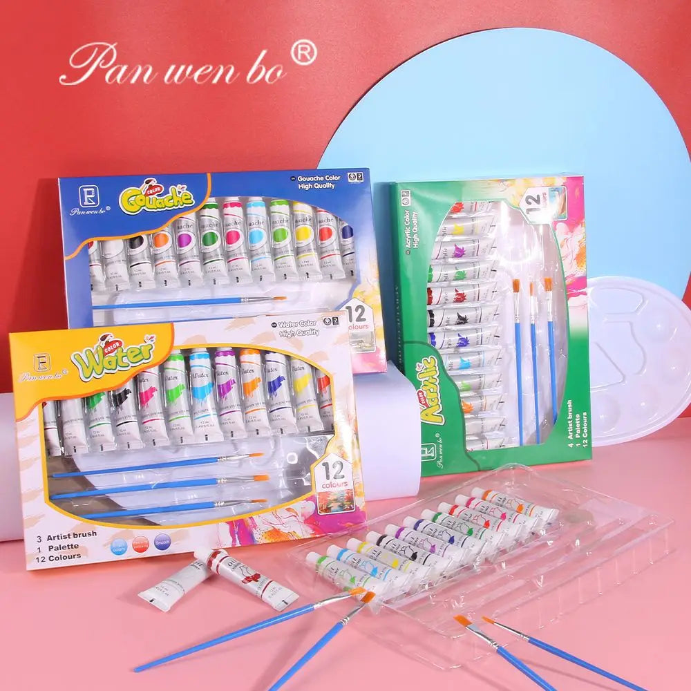 Acrylic Paint Set 6/12 Colors 25ml,Water-Proof Portable Art Rich Pigments for DlY Craft,Drawing,Painting,Canvas, Rock    Home Decor Supply | Online Retail | ShoreShopper.com