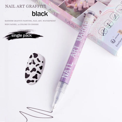 Nail Art Graffiti Pen Nail Acrylic Paint Pen Waterproof Painting Lines Pencil DIY Drawing Abstract Design Nail Accessories    Home Decor Supply | Online Retail | ShoreShopper.com