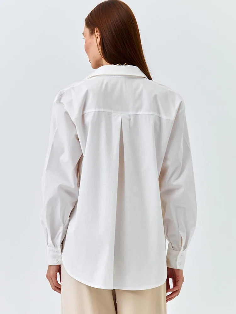 Women's Shirt Beautiful Cotton Oversized Candy Colors Shirts & Blouses Long SleevesSolid Green Blouses for Women Fashion 2025    Your Coastal Marketplace | Shoreshopper.com