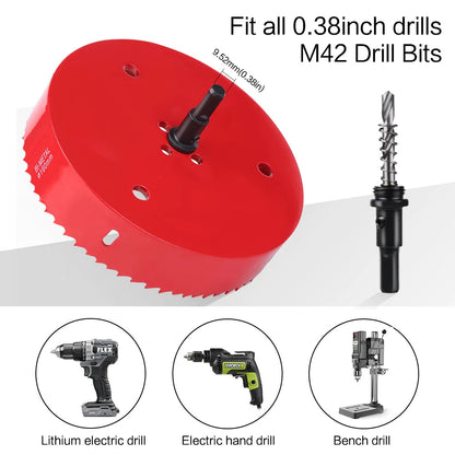 1pc 15-200mm M42 Bi-Metal Hole Saw HSS Drill Bit for Metal Iron Aluminum Stainless Plastic DIY Wood Cutter Tools    Home Decor Supply | Online Retail | ShoreShopper.com