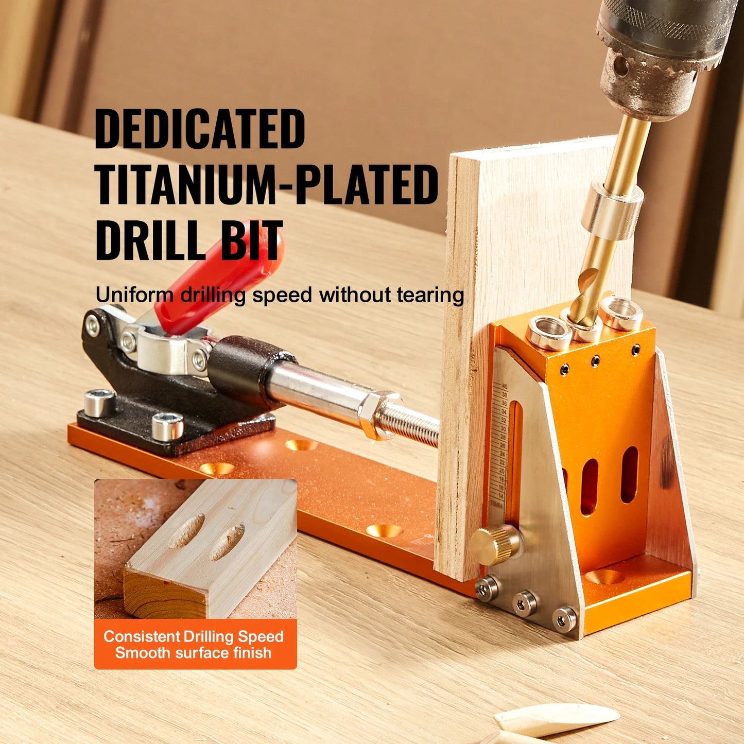 SucceBuy 30 Pcs Pocket Hole Jig Kit Adjustable & Easy to Use Pocket Hole Jig System with Step Drills Wrenches Drill Stop Rings    Home Decor Supply | Online Retail | ShoreShopper.com