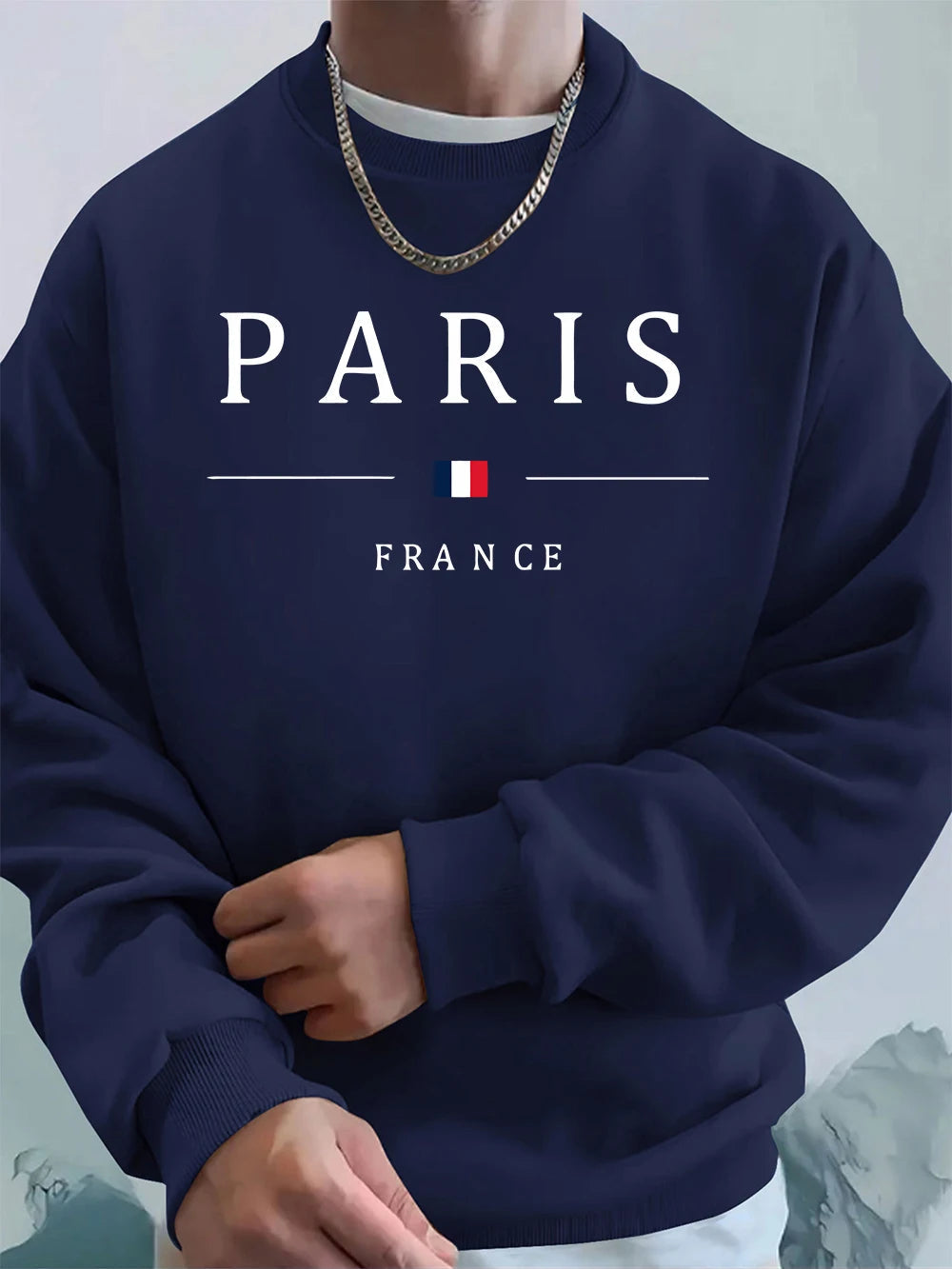 Paris France Flag Printing Men'S Hoodies Autumn Oversize Sweatshirt Hip Hop Crewneck Fleece Warm Streetwear Street Men Clothes    Home Decor Supply | Online Retail | ShoreShopper.com
