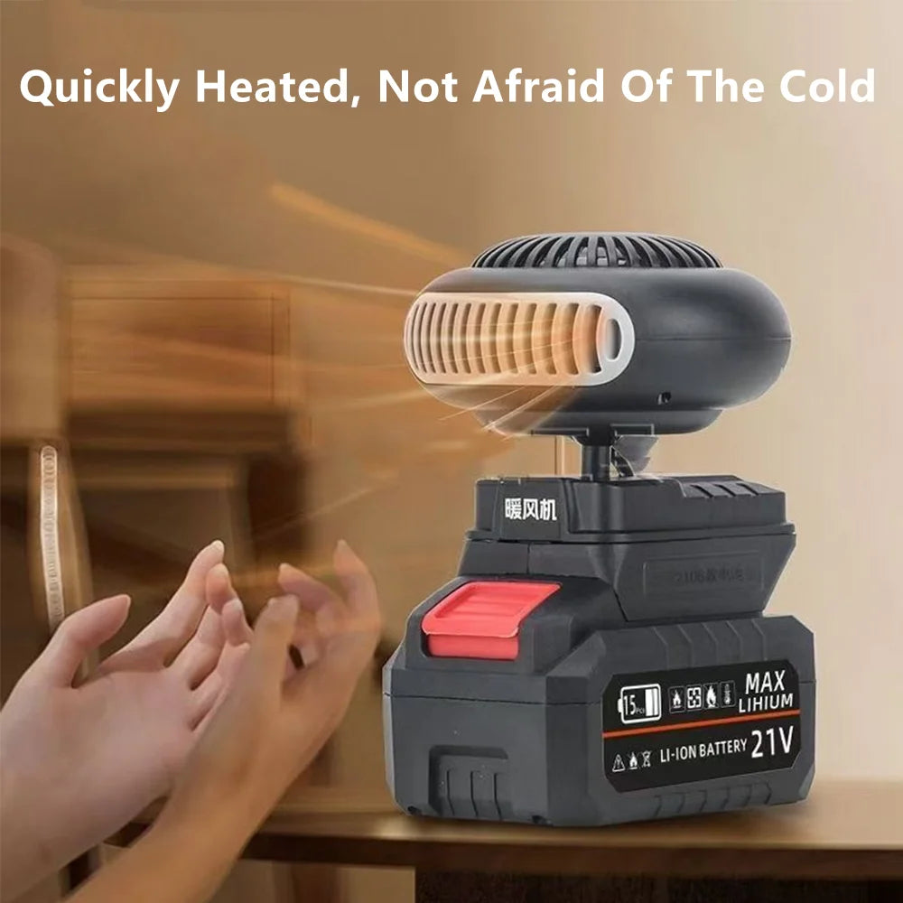 Electric Power Warm Air Blower Fan Heater Portable Small Space Heater Car Window Defogger Power Tool Parts Battery Powered    Home Decor Supply | Online Retail | ShoreShopper.com