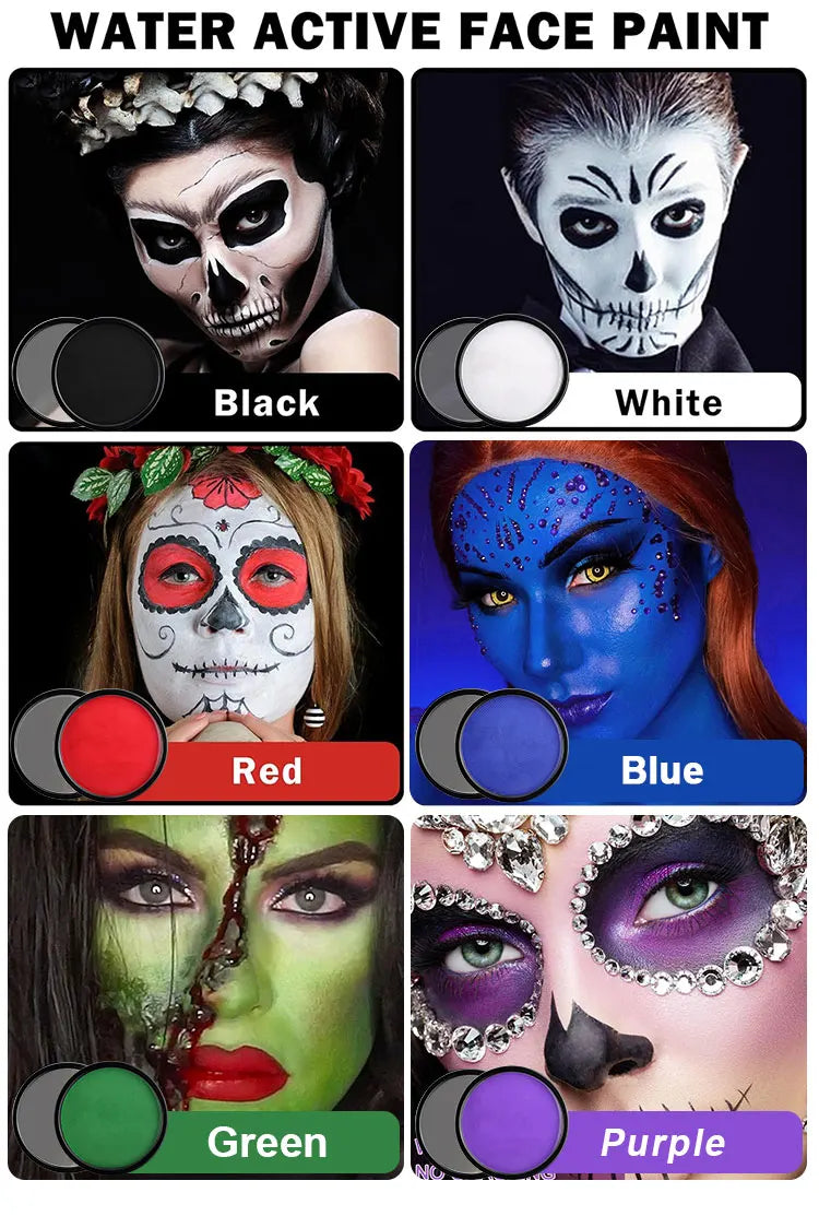 Face body Painting waterproof 6 colors Water Based Nontoxic Body Art kids Festival Fancy Dress Paint Body & Face Paint make up    Home Decor Supply | Online Retail | ShoreShopper.com