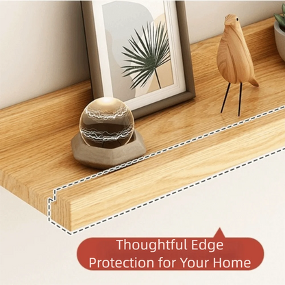 Space Saving Wooden Floating Shelf Minimalist Style Decorative Display Stand Rustic Bookshelf Organizer Living Room    Home Decor Supply | Online Retail | ShoreShopper.com