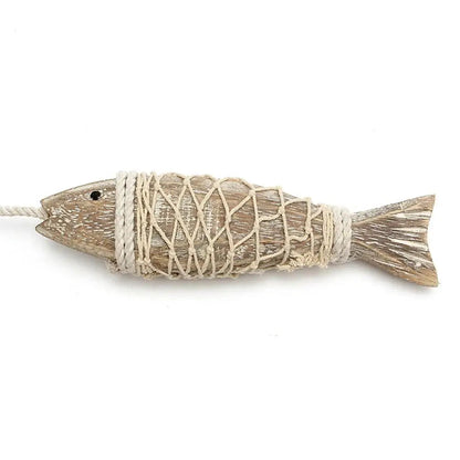 1 Pair Hand Carved Wooden Fish Hanging Marine Coastal Wall Sculptures Wooden Carved Fish Wall Decor Home Room Nautical Decor    Your Coastal Marketplace | Shoreshopper.com
