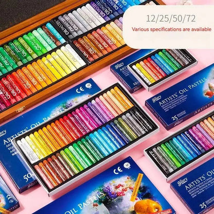 Artists' Soft Oil Pastels, Professional Set of 12/25/48 Assorted Color, Water-Soluble Non-toxic Drawing Supplies    Home Decor Supply | Online Retail | ShoreShopper.com