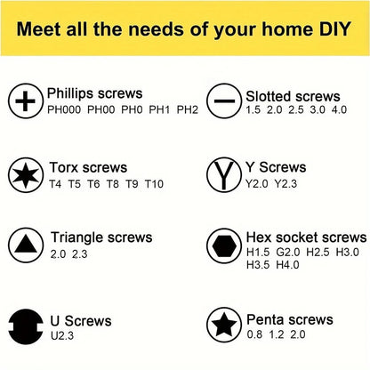 Screwdriver Set 33 in 1 Phillips Torx Hexagonal Precision Screw Driver Bit Manual Repair Tool for iPhone PC Camera Watch Glasses    Home Decor Supply | Online Retail | ShoreShopper.com