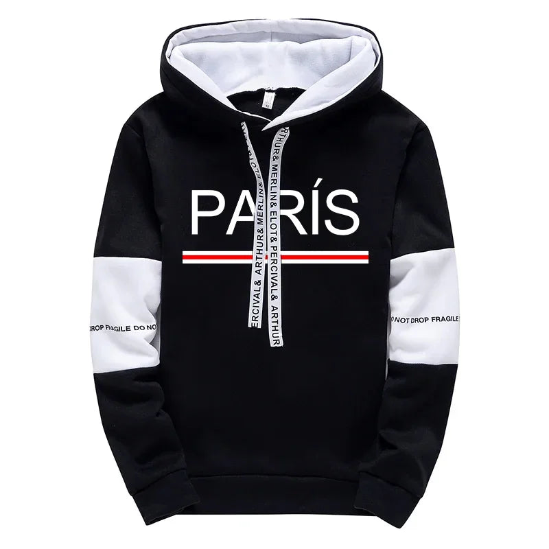 Paris Fashion Hoodies for Men High Quality Hooded Long Sleeve Sweatshirts All Season Daily Casual Sports Pullover Men's Clothes    Home Decor Supply | Online Retail | ShoreShopper.com