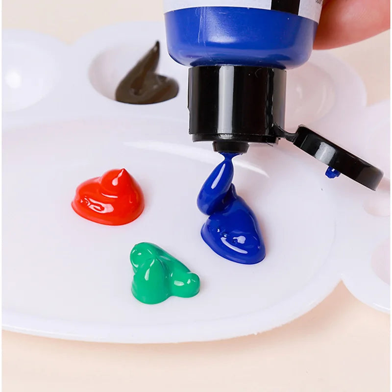 14-color /60ml paint set, beginner's art supplies for painting and doodling, paint palette, brush combination    Home Decor Supply | Online Retail | ShoreShopper.com
