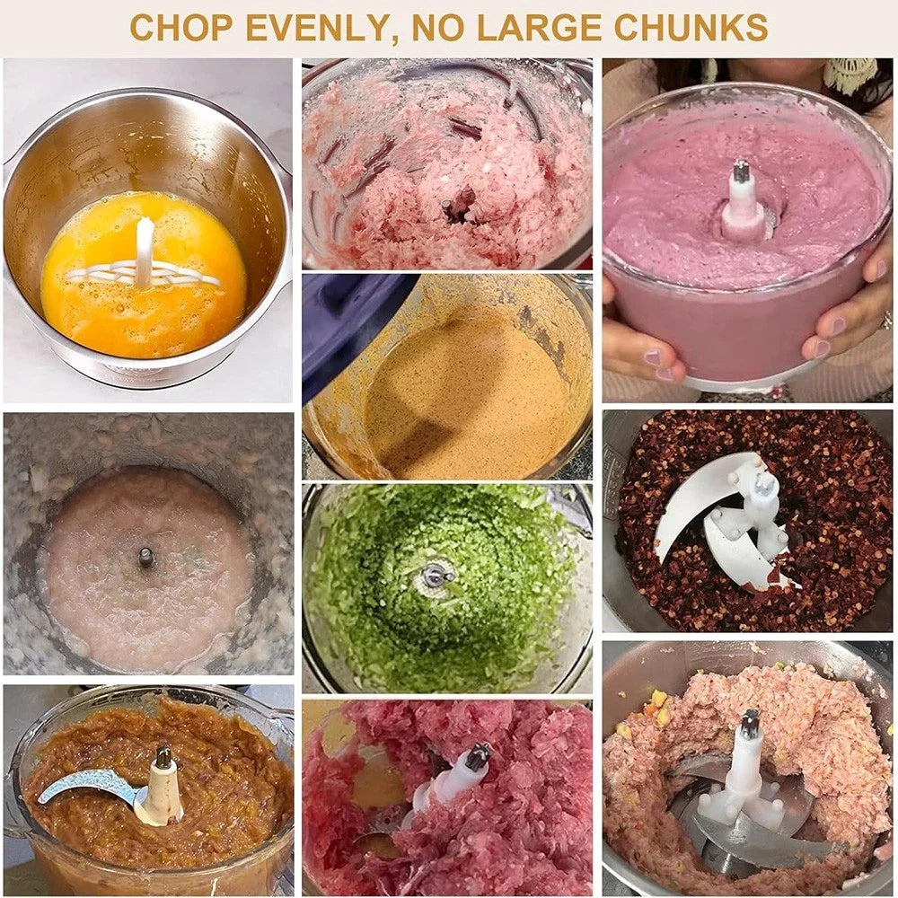 5L Electric Meat Grinders Multifunctional Vegetable Slicer Chopper 304Stainless Steel Food Processor Mixer Machine Kitchen Tool    Home Decor Supply | Online Retail | ShoreShopper.com