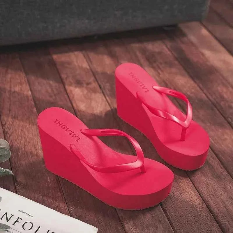 Womens Shoes Comfort Summer Women Wedge Platform Slippers Outdoor Sports Beach Flip Flops Opened Toe Casual Shoes 2023