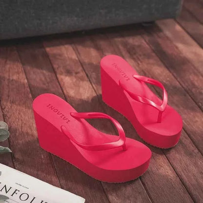 Womens Shoes Comfort Summer Women Wedge Platform Slippers Outdoor Sports Beach Flip Flops Opened Toe Casual Shoes 2023