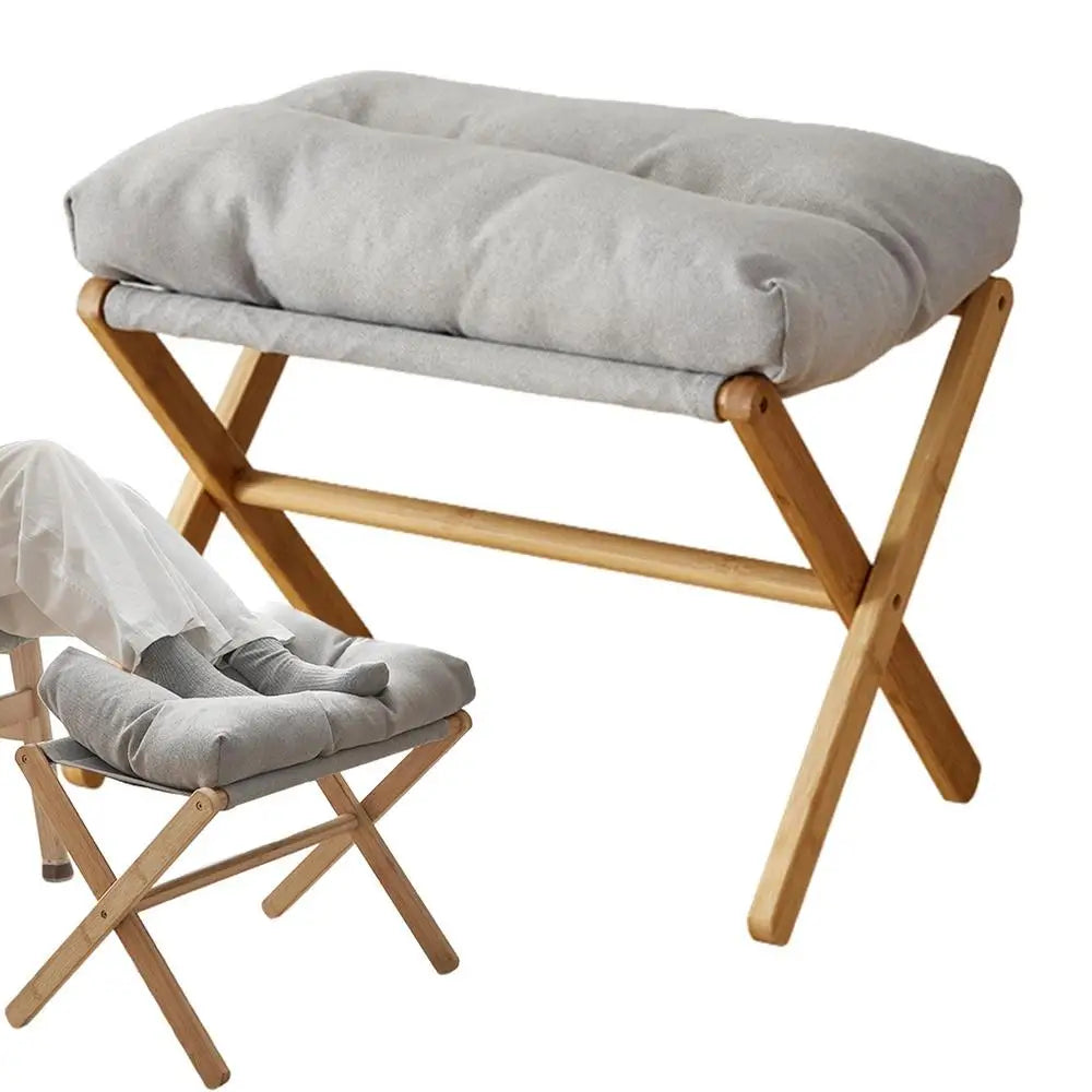 Velvet Footstool Velvet Footstool Ottoman Small Footrests Foot Stool Leg Rest High Padded Stool Seat For Bedroom Living Room    Home Decor Supply | Online Retail | ShoreShopper.com