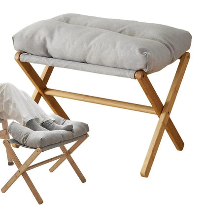 Velvet Footstool Velvet Footstool Ottoman Small Footrests Foot Stool Leg Rest High Padded Stool Seat For Bedroom Living Room    Home Decor Supply | Online Retail | ShoreShopper.com