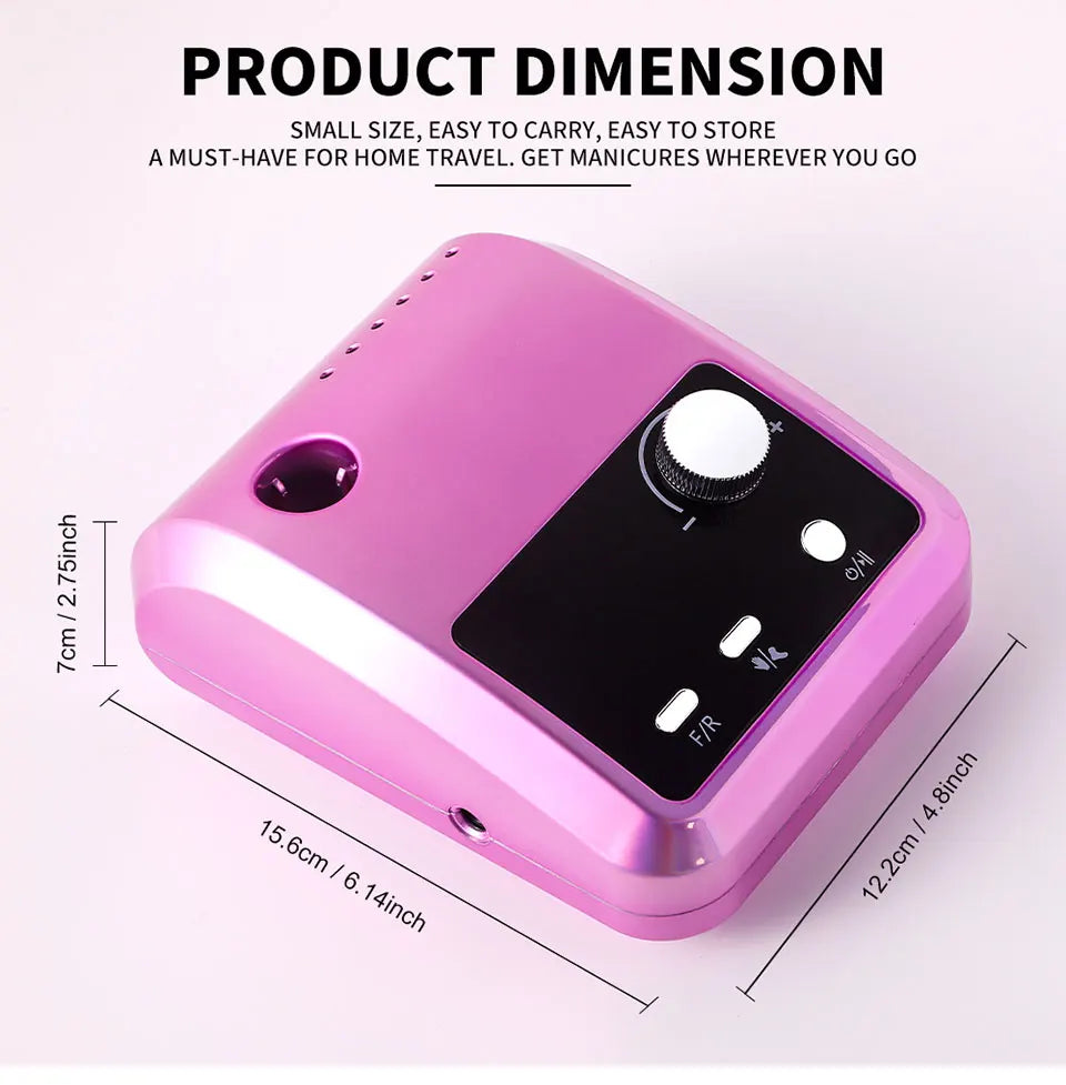 45000RPM Nail Drill Machine Professional Nail Lathe with Large LCD Screen Smart Electric Manicure Polisher Nail Art Tools    Home Decor Supply | Online Retail | ShoreShopper.com