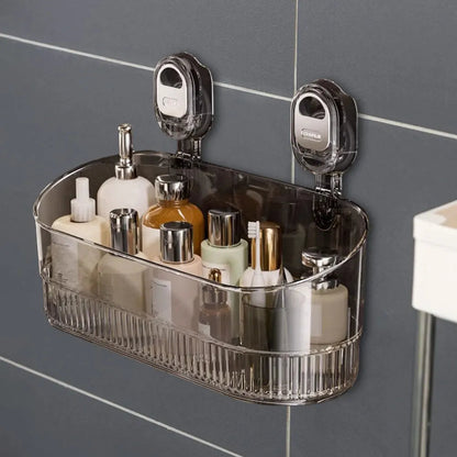 Hanging Shower Shelf Suction Storage Box Large Capacity & Strong Load-Bearing Removable Shower Basket Suction Cup for Bathroom    Home Decor Supply | Online Retail | ShoreShopper.com