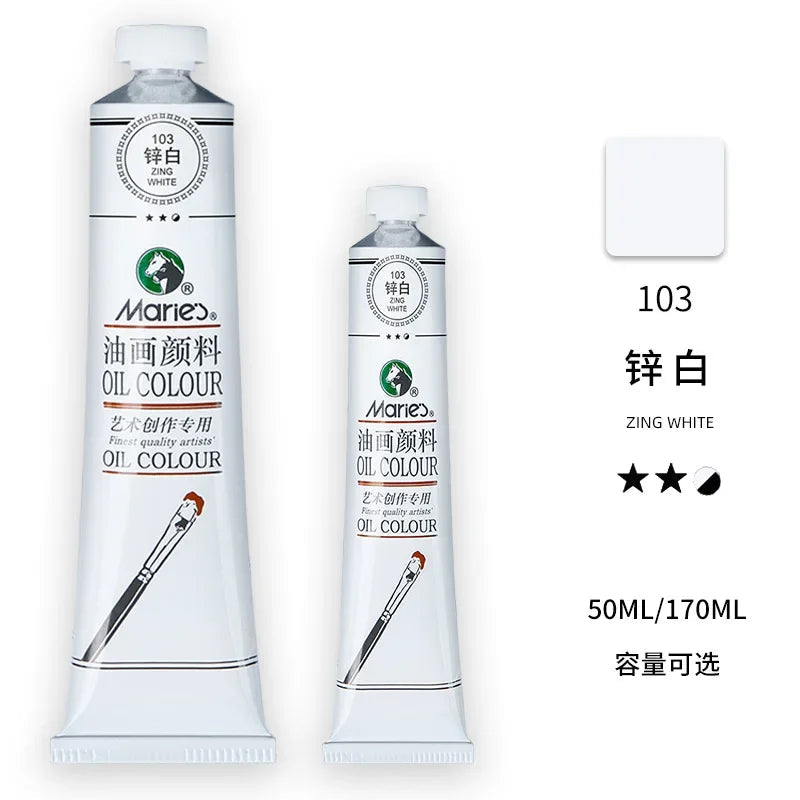 Marie's Oil Paint 170ML Oil Painting Art Creation Pigment Large Oil Paint Paint Single Commonly Used 24 Colors    Home Decor Supply | Online Retail | ShoreShopper.com