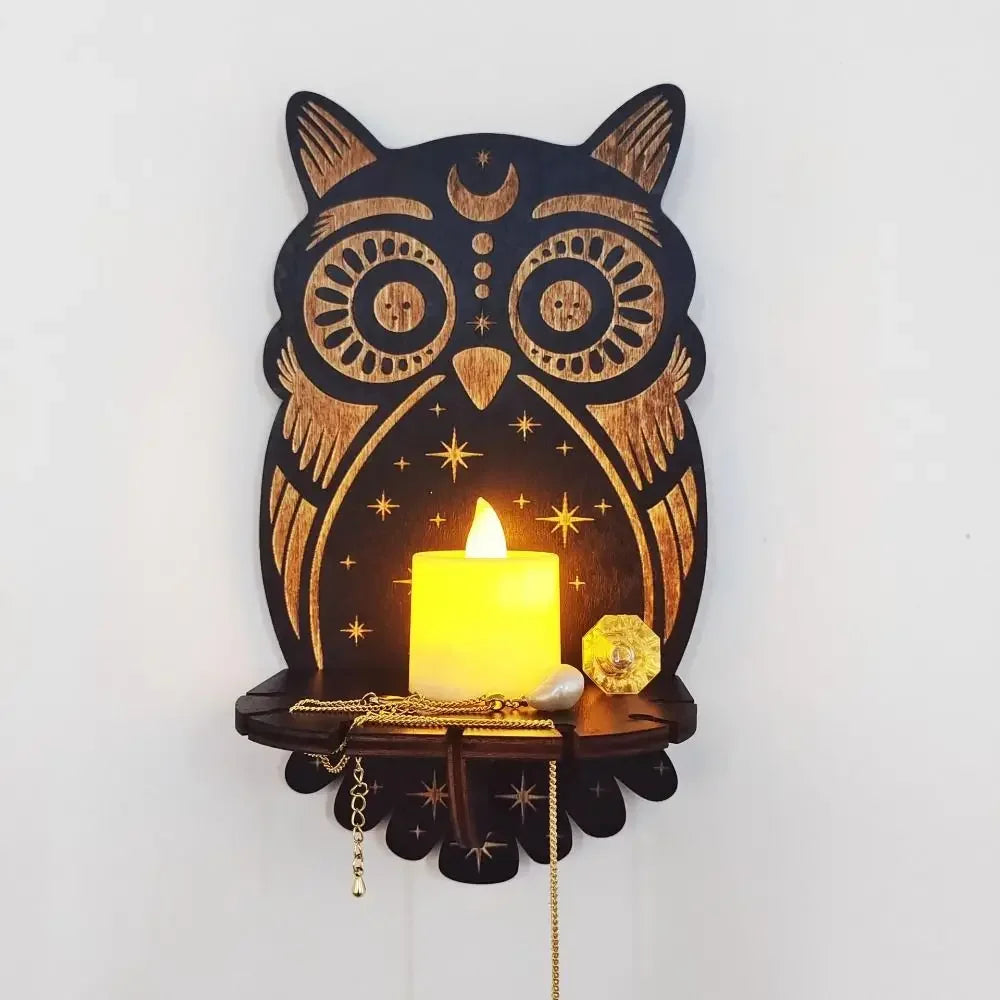Wall Shelf Stone Wall Shelf Hand Wooden Display Stand Hanging Candle Holder Wall Decor Shelves  home decoration shelf decor    Home Decor Supply | Online Retail | ShoreShopper.com
