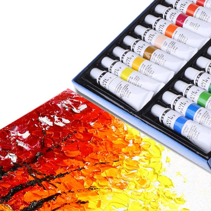 24 Colors Professional Oil Painting Paint Drawing Pigment 12ml Tubes Set Artist Art Supplies for Beginner QXNF    Home Decor Supply | Online Retail | ShoreShopper.com