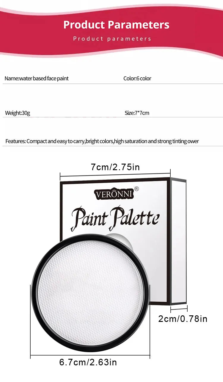 Face body Painting waterproof 6 colors Water Based Nontoxic Body Art kids Festival Fancy Dress Paint Body & Face Paint make up    Home Decor Supply | Online Retail | ShoreShopper.com