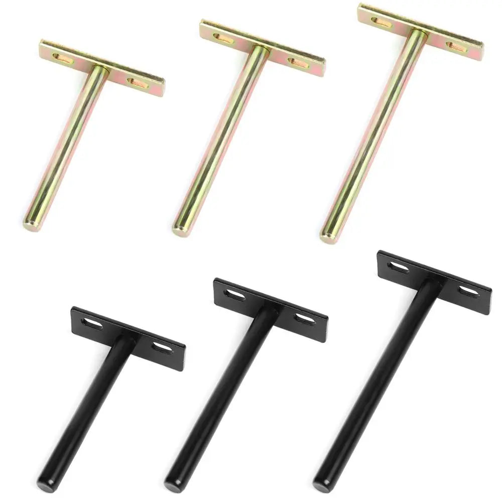 T Shape Metal Shelf Brackets Concealed Brackets Floating Hidden Wall Shelf Supports Screw Mounting Plate High Quality    Home Decor Supply | Online Retail | ShoreShopper.com