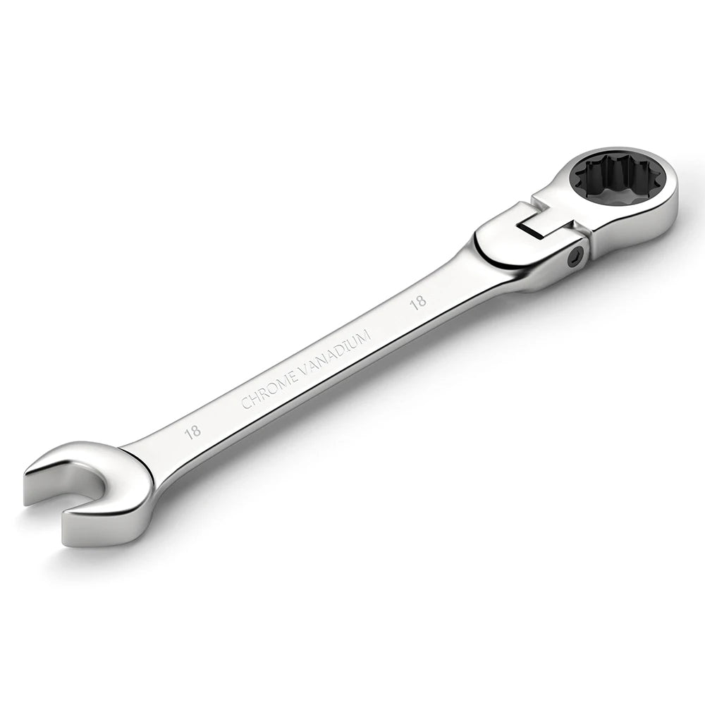 Ratcheting Combination Wrench Set, 6-22mm Metric Flex Head Ratcheting Wrench, Chrome Vanadium Steel Spanner with Bag    Home Decor Supply | Online Retail | ShoreShopper.com