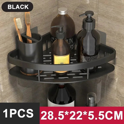 Bathroom Shelf Kitchen Storage Organizer Aluminum Alloy Shampoo Rack Shower Shelf Bathroom Accessories No Drill Shelf    Home Decor Supply | Online Retail | ShoreShopper.com