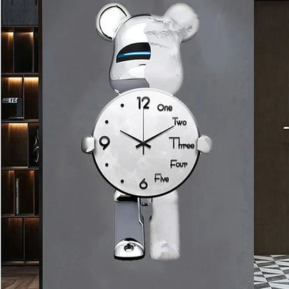 Large Bear Wall Clocks CreativeBear Wall Clock Aesthetic Giant Wall-clock Luxury Living Room Decoration Dining Room Ornament    Home Decor Supply | Online Retail | ShoreShopper.com