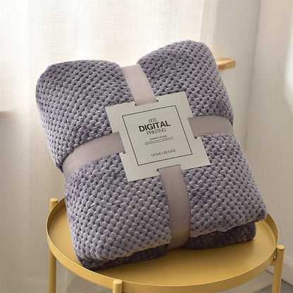 Fluffy Coral Velvet Blanket Flannel Plush Comfortable Thickened and Warm Soft Sofa Throw Blanket for Air-Conditioned Room Luxury    Your Coastal Marketplace | Shoreshopper.com