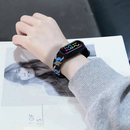 Disney Stitch Digital Kids' Watches Anime Figures LED Luminous Watch Touch Waterproof Electronic Sports Watch Kids Birthday Gift    Home Decor Supply | Online Retail | ShoreShopper.com