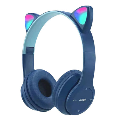 Wireless Headphones Cat Ear Gaming Headset Glow Light Bluetooth-Compatible Helmets Cute Over-Ear Headsets for Kids and Adult    Home Decor Supply | Online Retail | ShoreShopper.com