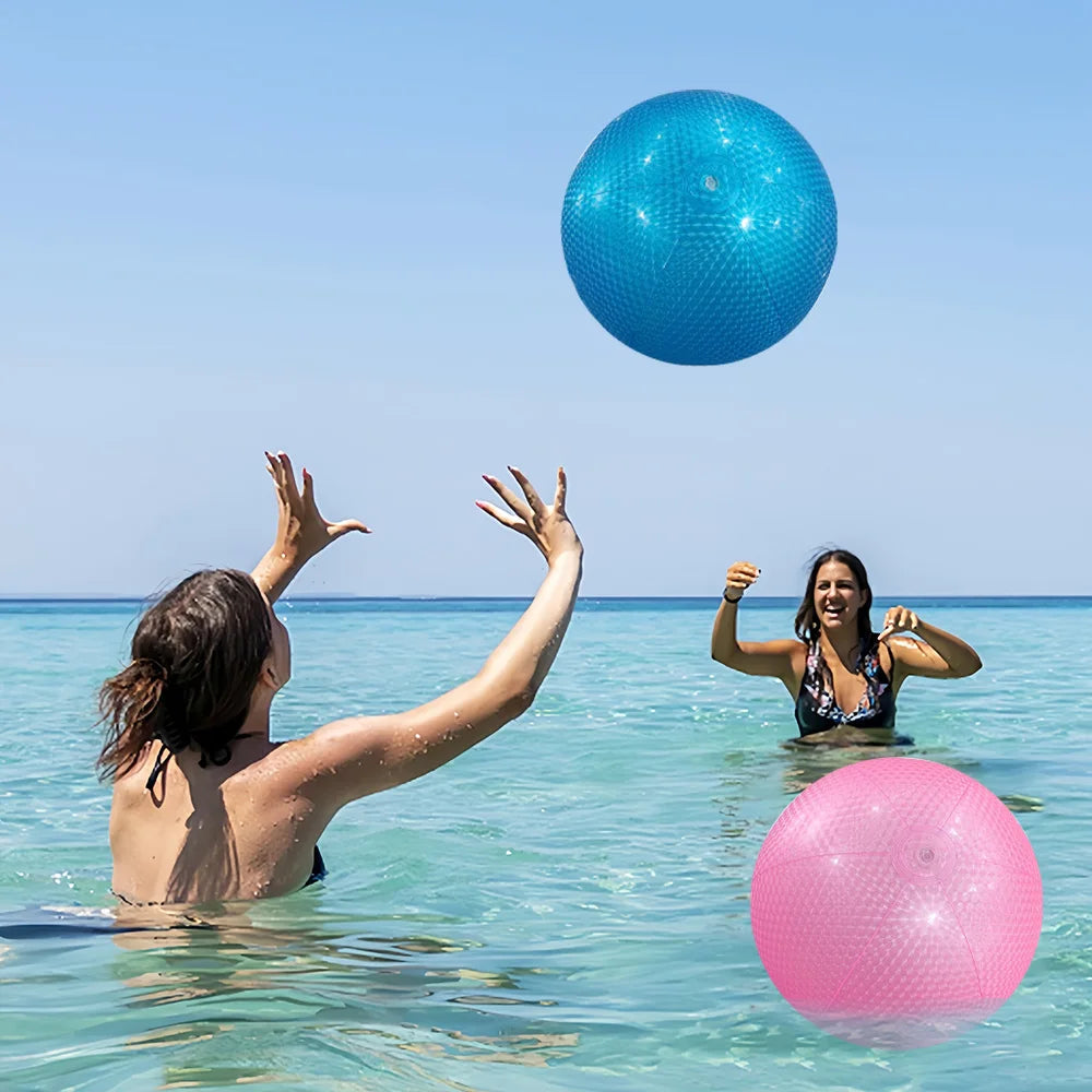 1pc Colorful Pearl Beach Ball Inflatable Beach Ball, Suitable For Beach Pool Party Games    Your Coastal Marketplace | Shoreshopper.com