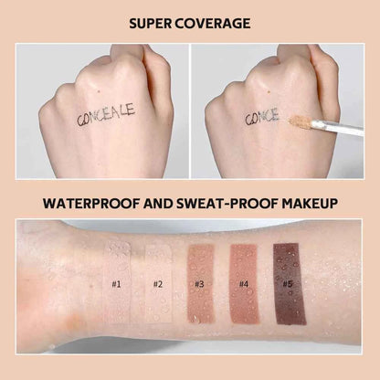Lakerain Multi-purpose Concealer For Face Covers Freckles Even Skin Tone Moisturizing Long-lasting Sculpting Liquid Concealer