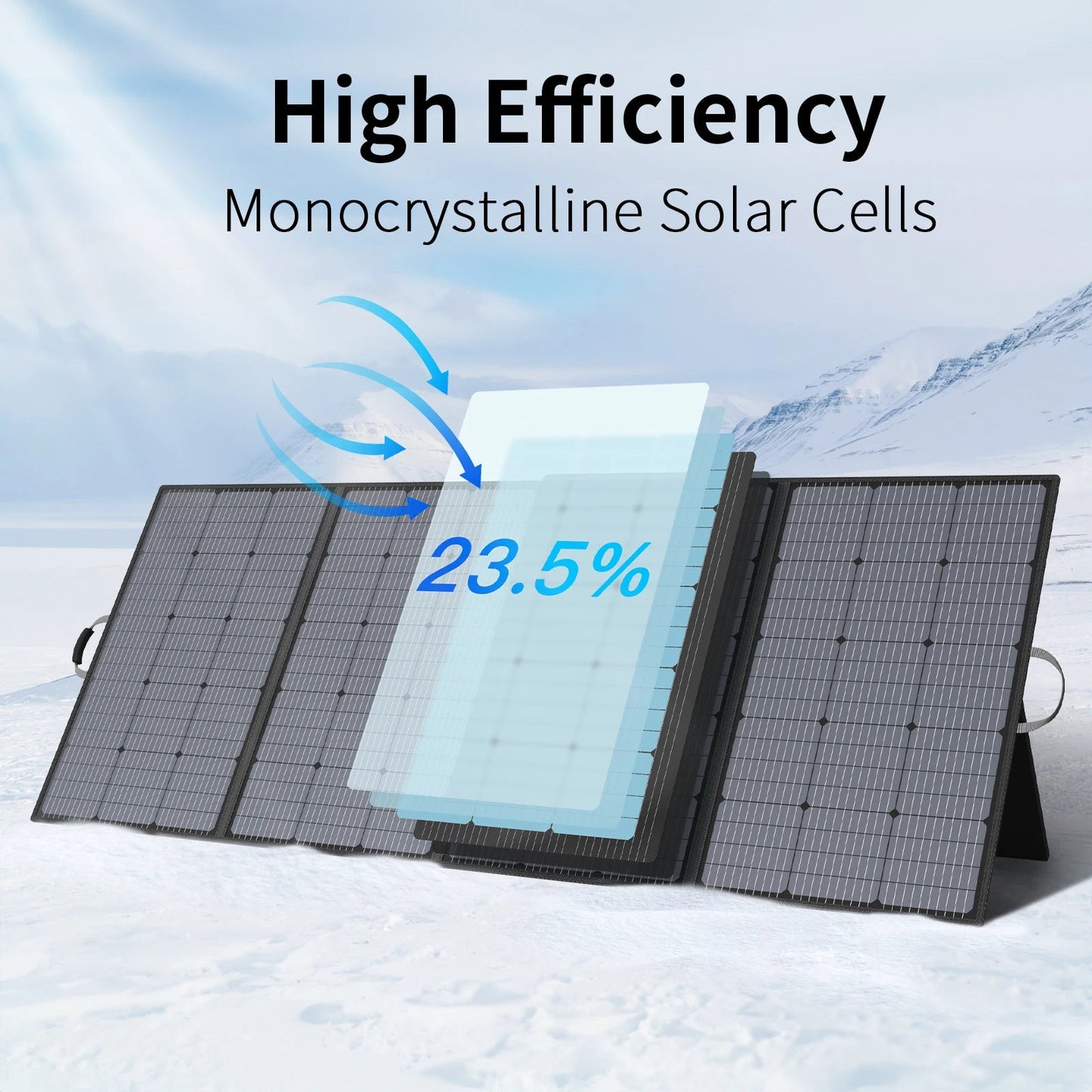 MHPOWOS 400W Portable Solar Panel, Lightweight Foldable Solar Panels with an Adjustable Kickstand, IP67 Waterproof Solar Charger    Home Decor Supply | Online Retail | ShoreShopper.com