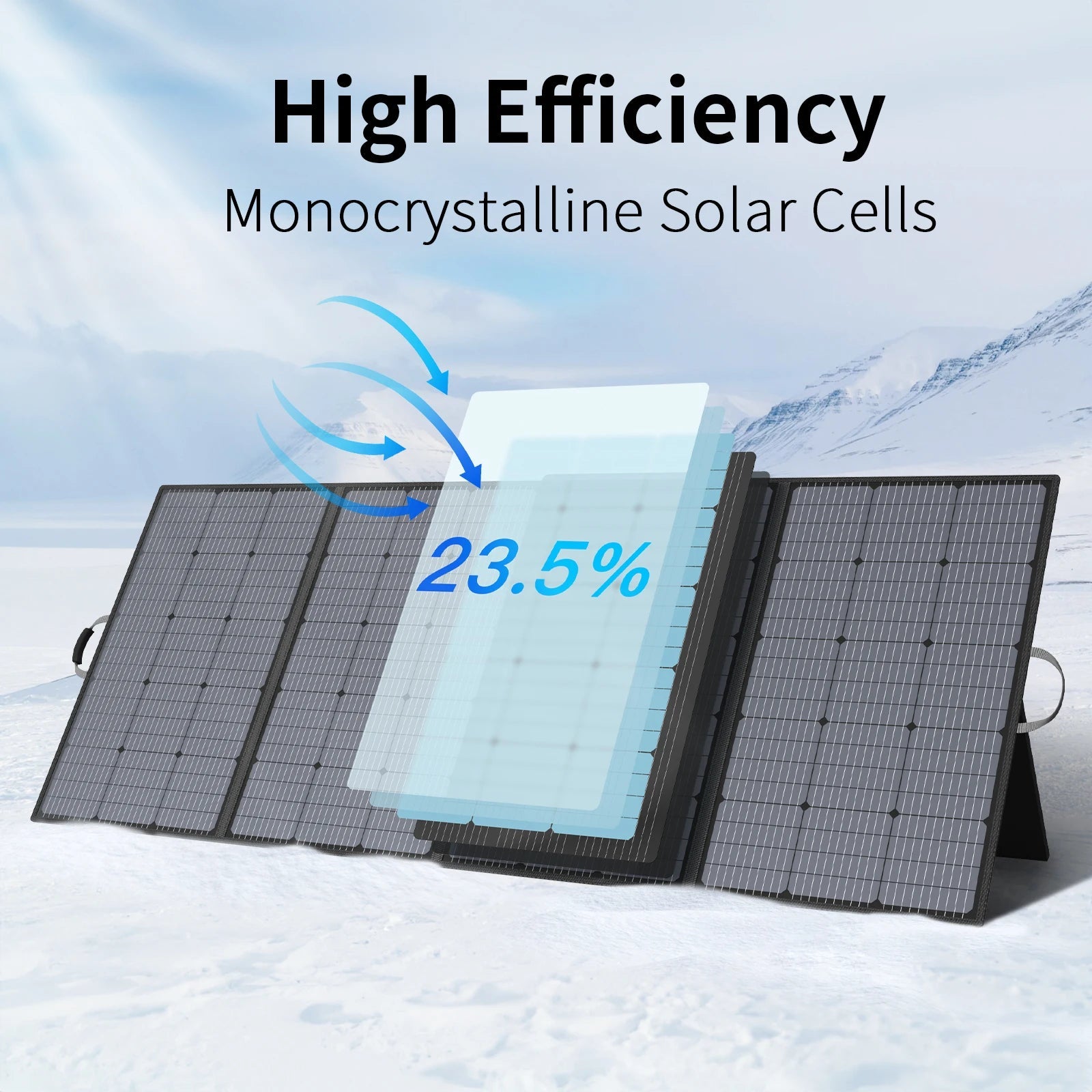 MHPOWOS 400W Portable Solar Panel, Lightweight Foldable Solar Panels with an Adjustable Kickstand, IP67 Waterproof Solar Charger    Home Decor Supply | Online Retail | ShoreShopper.com
