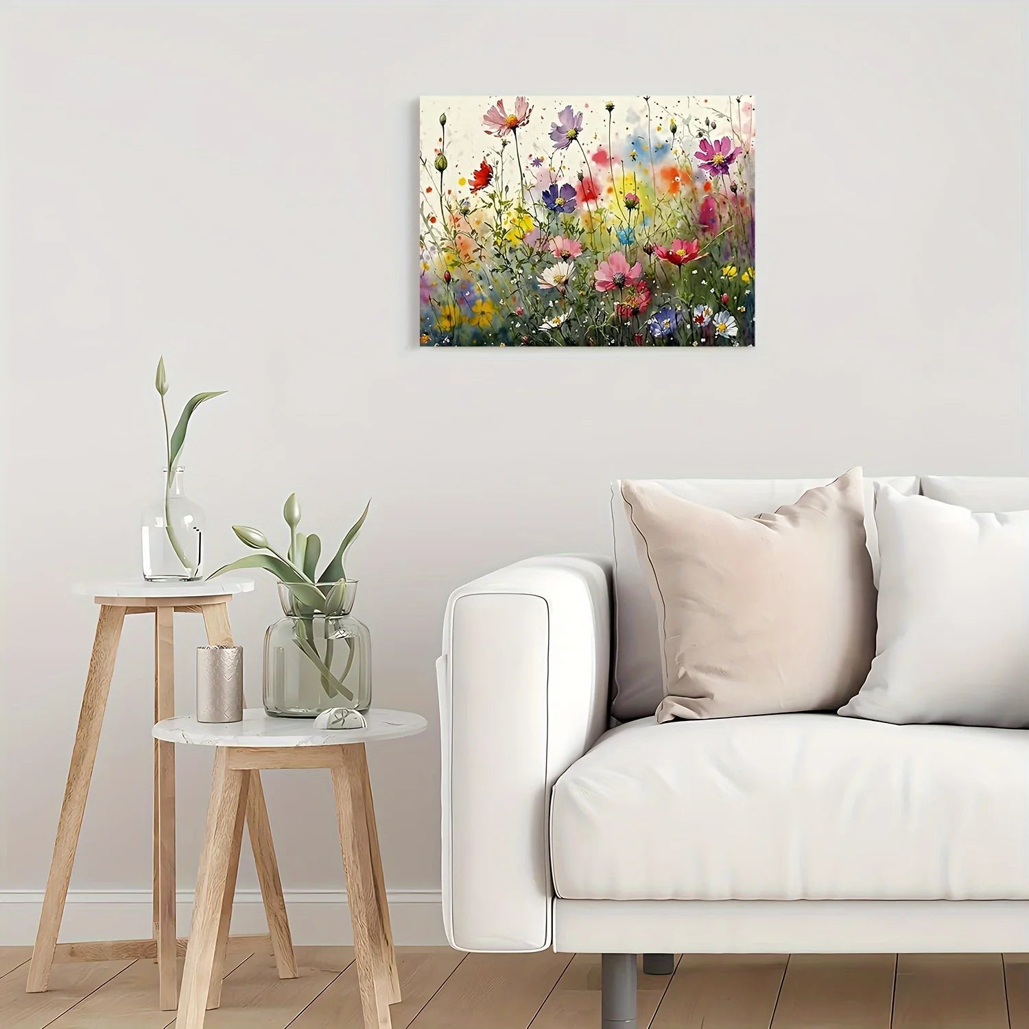 Vibrant Floral Canvas Wall Art - 11.8x15.7in Framed Decor for Home & Office, Perfect Gift for Any Room    Home Decor Supply | Online Retail | ShoreShopper.com