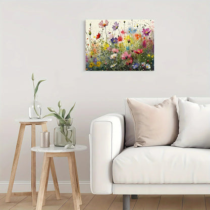 Vibrant Floral Canvas Wall Art - 11.8x15.7in Framed Decor for Home & Office, Perfect Gift for Any Room    Home Decor Supply | Online Retail | ShoreShopper.com