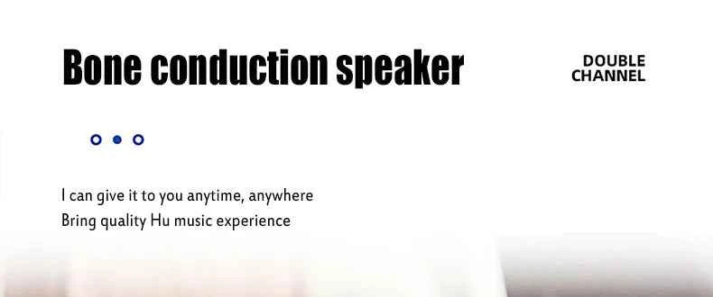 Bone conduction wireless speaker - sucker mount, TWS hi-fi sound enhanced bass, wearable loop, resonance features dynamic audio